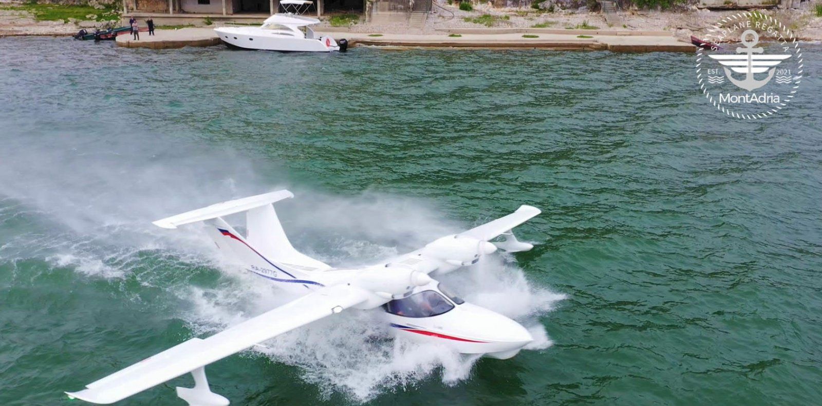 Skadarsko jezero L-145 Aviatech MontAdria 2021.jpg Skadarsko jezero L-145 Aviatech MontAdria 2021.jpg