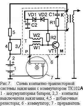 Схема подключения зажигания УАЗ-469