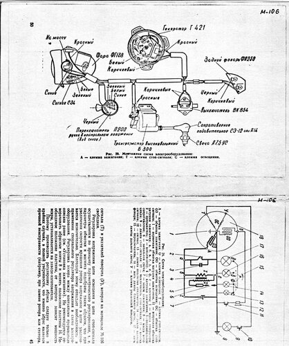 Схема электрооборудования мотоцикла Минск
