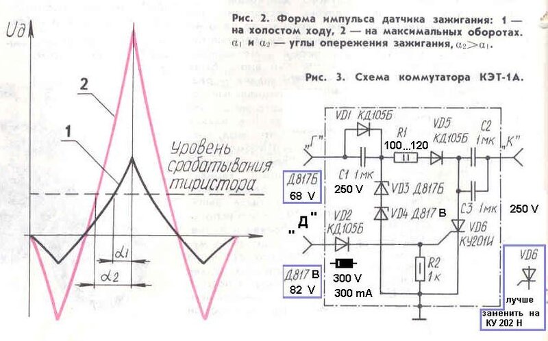 Кэт 1а схема подключения к генератору 6 вольт